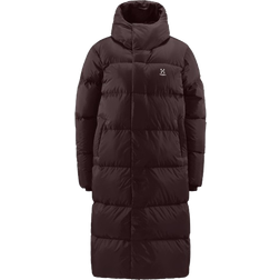 Haglöfs Long Down Parka Women - Burgundy Brown