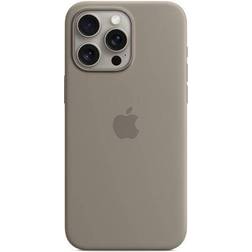 Apple Silicone Case with MagSafe for iPhone 15 Pro Max Clay