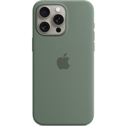 Apple Silicone Case with MagSafe for iPhone 15 Pro Max Cypress Green