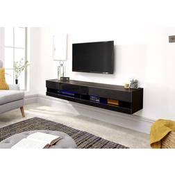 GFW Galicia Black TV Bench 150x30cm