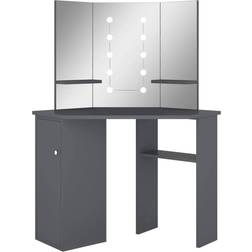 vidaXL Corner Grey Dressing Table 54x111cm