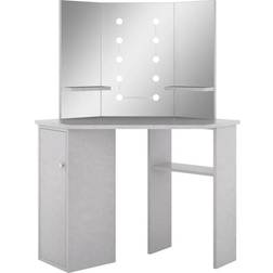 vidaXL Corner Concrete Grey Dressing Table 54x111cm