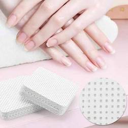 Shein 1000/600/300/100PCS Lint Free Nail Wipes, Nail Polish Remover Pads Eyelash Extension Wipes, Soft Non-Woven Acetone Nail Polish Remover Pads Nail Wipes For Nail Prep And Gel Polish Remover 1000-pack
