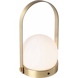 Audo Copenhagen Carrie Brushed Brass/White Table Lamp 24.5cm