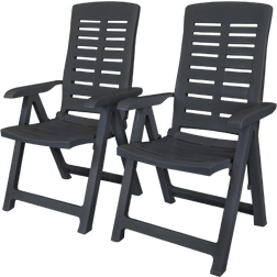 vidaXL 43897 - Anthracite 2-pack Reclining Chair