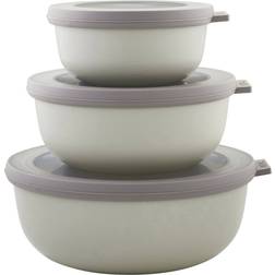 Mepal Cirqula Low Nordic White Kitchen Container 3pcs 1.25L