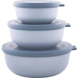 Mepal Cirqula Low Nordic Blue Kitchen Container 3pcs 1.25L