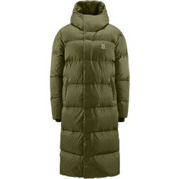 Haglöfs Women's Long Down Parka, S, Olive Green