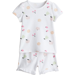 H&M Pyjamas Med Tryck - Vit/Frukter