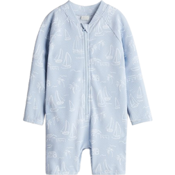 H&M Swimsuit UPF 50 - Light Blue/Boats (1256722002)