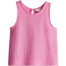 H&M Rosa Textured-Knit Vest Top - Cerise