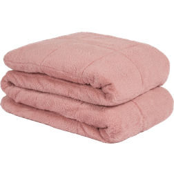 Brentfords Teddy Fleece Weight blanket 4kg Pink (150x125cm)