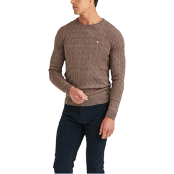 Morris Merino Cable One Neck - Brown