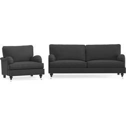 Bloomington Howard Classic Dark Grey Sofa 164cm 2 Seater