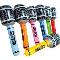 Shein 10pcs Inflatable Microphone Set Multicolour