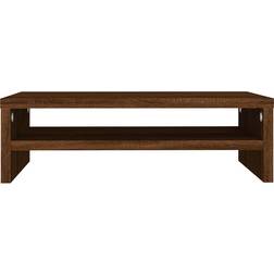 vidaXL Display Stand Brown Oak TV Bench 42x13cm