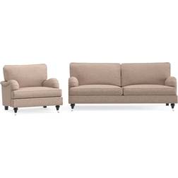 Bloomington Howard Classic Dark Beige Sofa 164cm 2 Seater