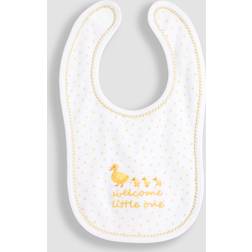JoJo Maman Bébé White Welcome Little One Bib