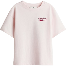 H&M Oversized Bomuld T-shirt - Lys Rosa