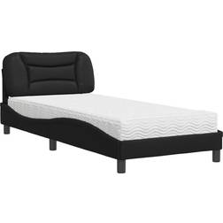 vidaXL 3208696 Black Frame Bed 90x200cm