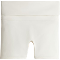 H&M Sports Cycling Shorts with SoftMove - White
