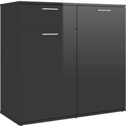 vidaXL Sonoma high-gloss black Sideboard 36x75cm