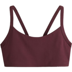 H&M Medium Support Sports Bra With Softmove - Burgundy
