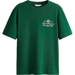 H&M Printed T-shirt - Green/The Hamptons