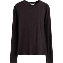 H&M Ribbed top - Dark Brown