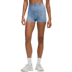 Lululemon Denim-Print Short Set Stone Twill Light Blue