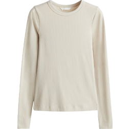H&M Ribbed Top - Light Beige
