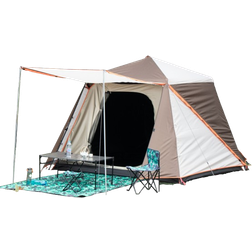 Active Sport 3 to 4 Person Tent - White/Grey