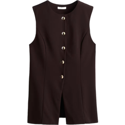H&M Rome Bridge Waistcoat - Dark Brown