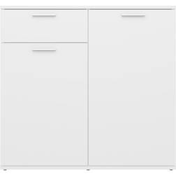 vidaXL Sonoma White Sideboard 80x75cm