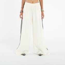 adidas Adicolor Satin Wide Leg Track Joggers - Cream White