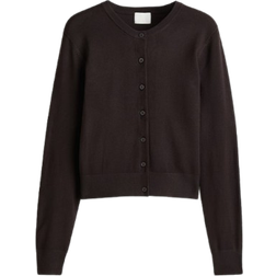 H&M Fine Knit Cardigan - Dark Brown