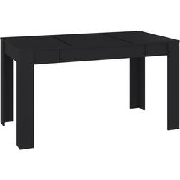 vidaXL 804203 Black Dining Table 74.5x140cm
