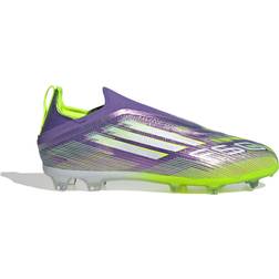 adidas F50 Elite Laceless Firm Ground - Purple Rush/White/Lucid Lemon
