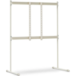 Pedestal Tube TV Floor Stand White