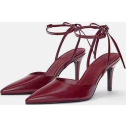 Pull&Bear Heeled Shoes Multi - Burgundy