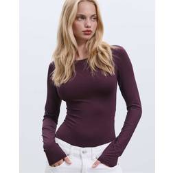 Stradivarius Lila Body Polyamide Långa Ärmar