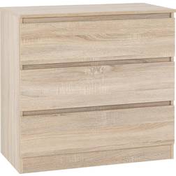 SECONIQUE Malvern Sonoma Oak Effect Chest of Drawer 80x77cm