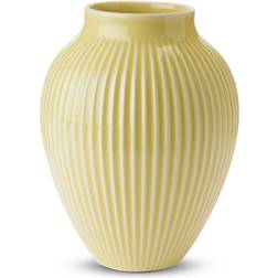 Knabstrup Keramik Grooves Light Yellow Vase 20cm
