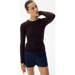 H&M Dark Brown Long Sleeved Nursing Top XS