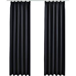 vidaXL Blackout Black 140x225cm