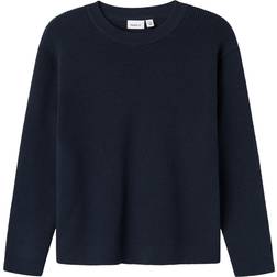Name It Regular Fit Striktrøje Nesolle - Mørkeblå