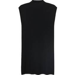 Mango Short Knitted Dress Woman - Black