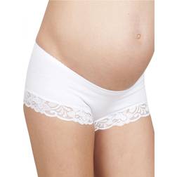 JoJo Maman Bébé White Lace Trim Maternity Shorts 3 Pack