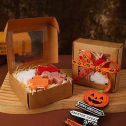 Shein 4 Packs Soy Wax Halloween Candles Set Candle 4pcs