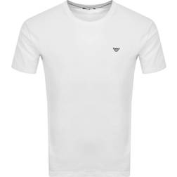 Armani Beachwear Crew Neck T Shirt - White